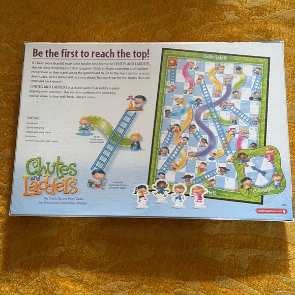 Hasbro-Chutes and Ladders Board Game-Classic challenges/learn along the way-NIB - Picture 5 of 5